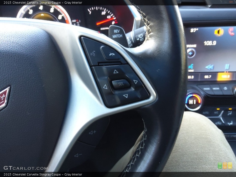 Gray Interior Steering Wheel for the 2015 Chevrolet Corvette Stingray Coupe #145587863
