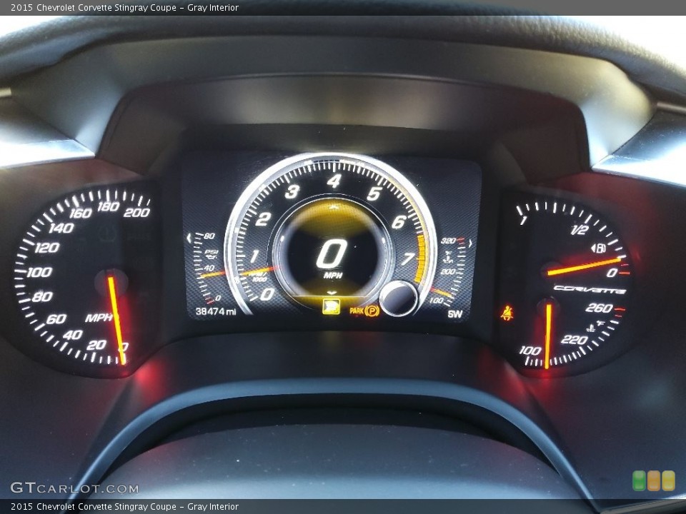 Gray Interior Gauges for the 2015 Chevrolet Corvette Stingray Coupe #145587875