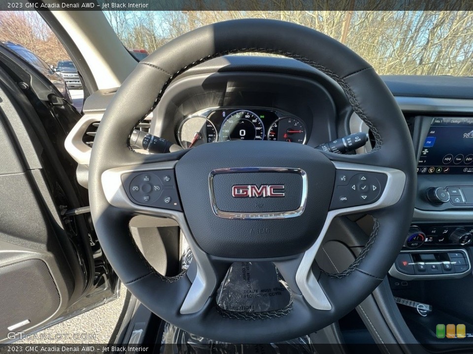 Jet Black Interior Steering Wheel for the 2023 GMC Acadia Denali AWD #145588169