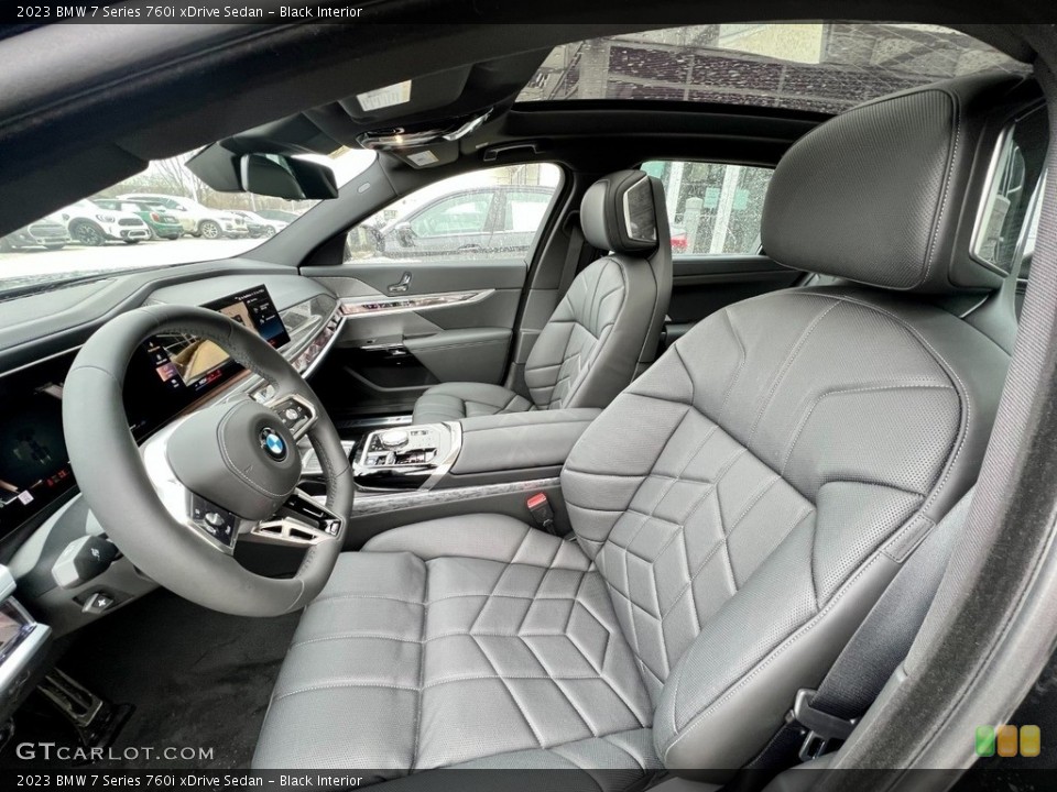 Black Interior Photo for the 2023 BMW 7 Series 760i xDrive Sedan #145588184