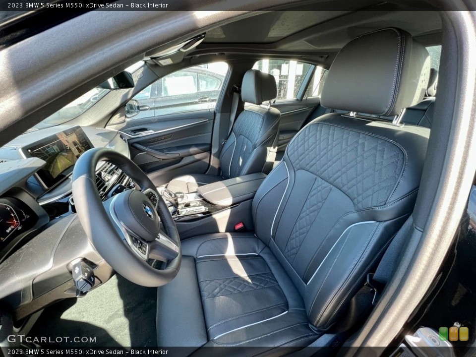 Black Interior Photo for the 2023 BMW 5 Series M550i xDrive Sedan #145588277