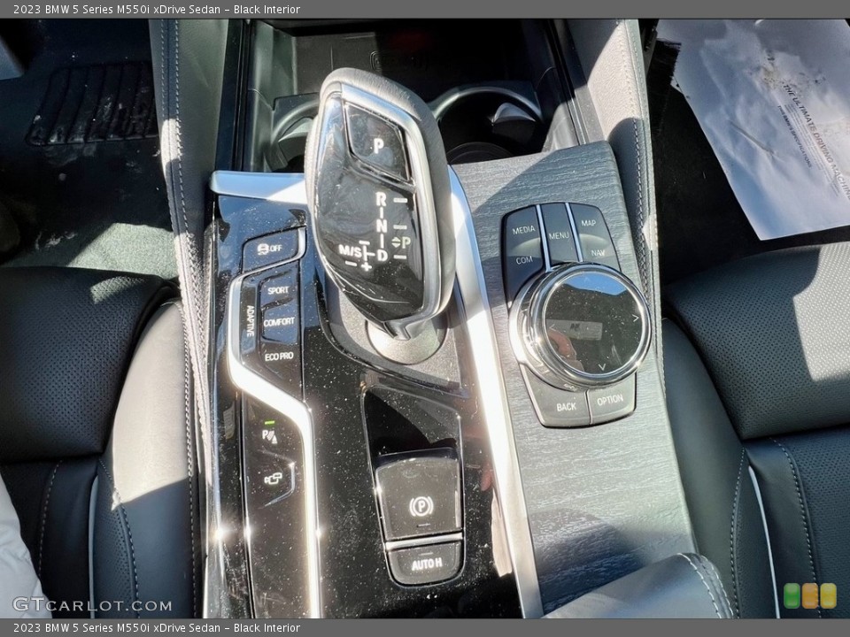 Black Interior Transmission for the 2023 BMW 5 Series M550i xDrive Sedan #145588319