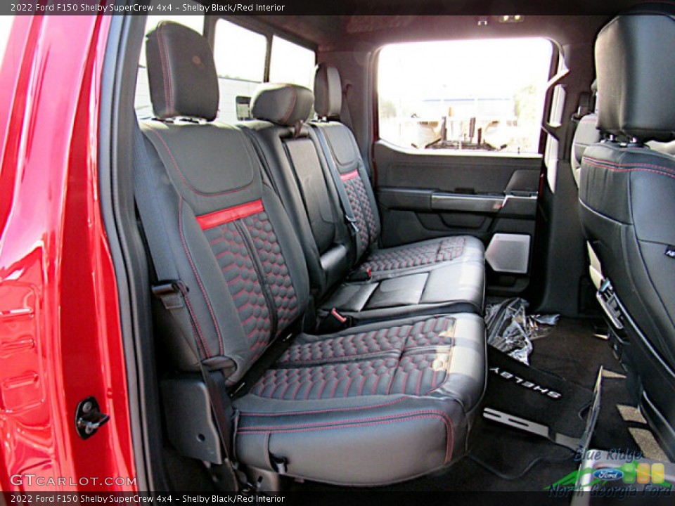 Shelby Black/Red Interior Rear Seat for the 2022 Ford F150 Shelby SuperCrew 4x4 #145589156