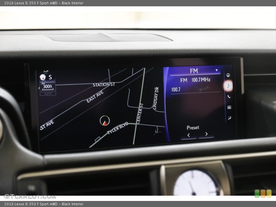 Black Interior Navigation for the 2019 Lexus IS 350 F Sport AWD #145592101