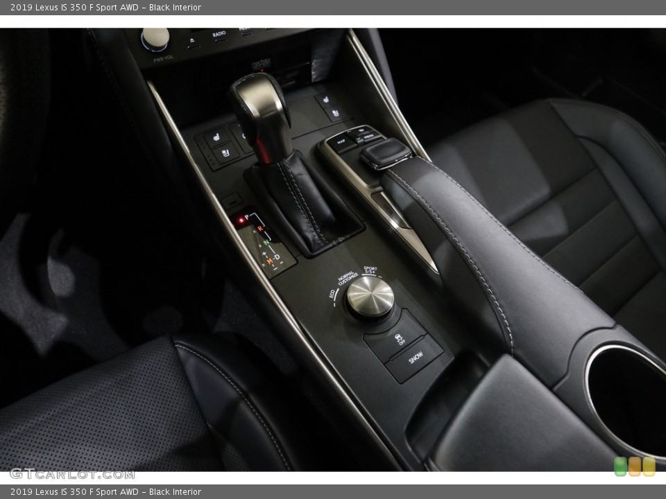 Black Interior Transmission for the 2019 Lexus IS 350 F Sport AWD #145592193