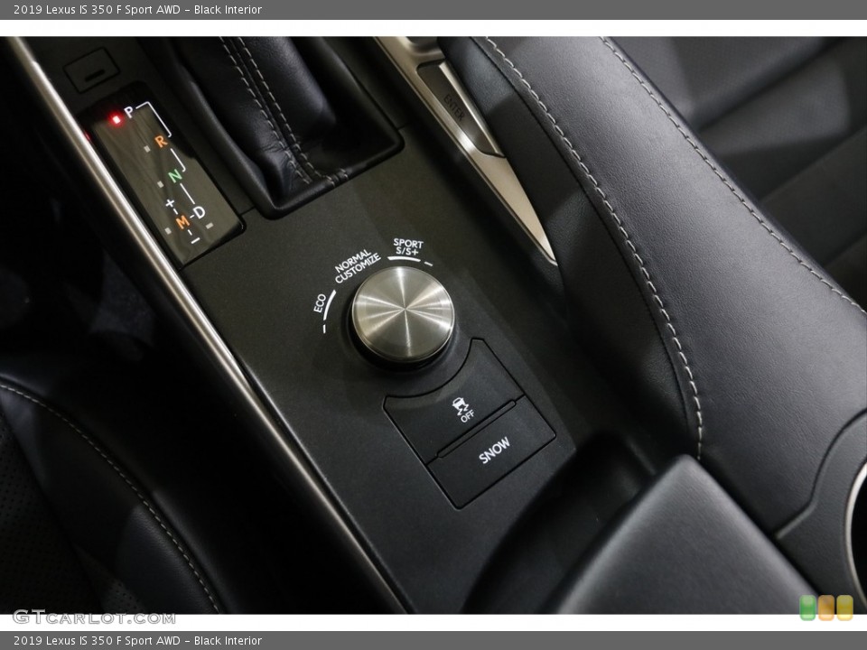 Black Interior Controls for the 2019 Lexus IS 350 F Sport AWD #145592217
