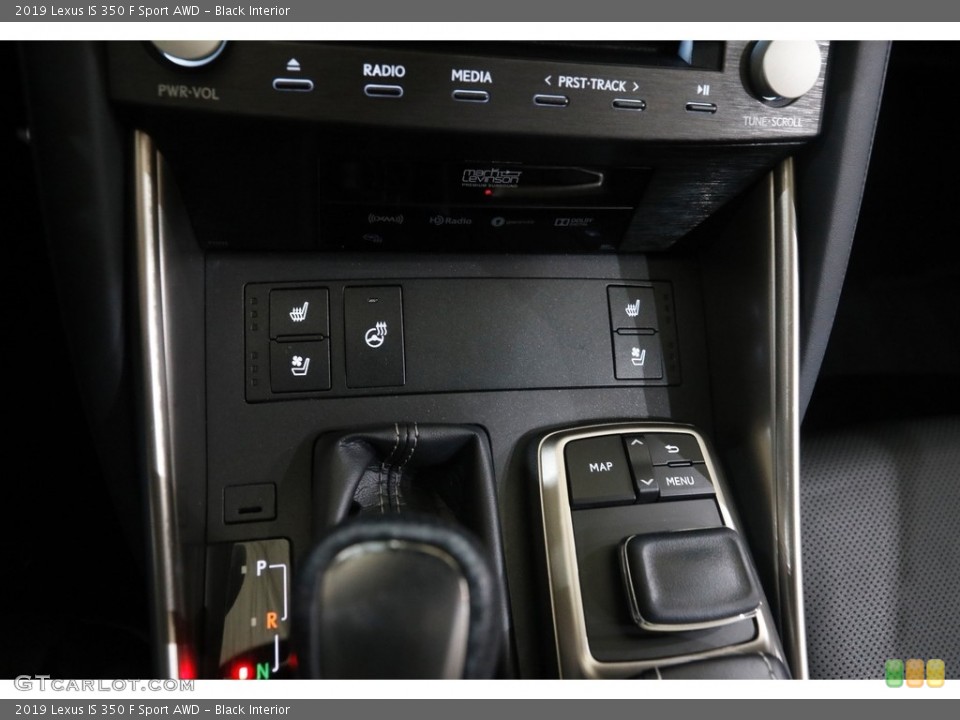 Black Interior Controls for the 2019 Lexus IS 350 F Sport AWD #145592232