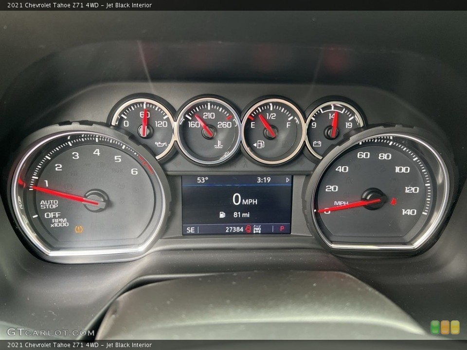 Jet Black Interior Gauges for the 2021 Chevrolet Tahoe Z71 4WD #145593062