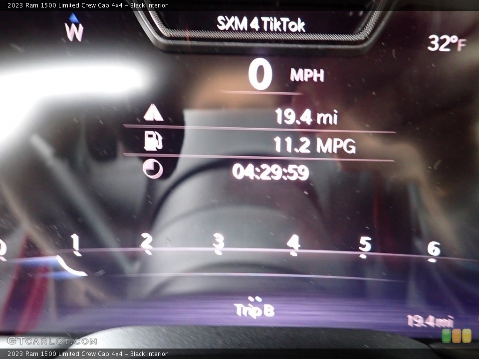 Black Interior Gauges for the 2023 Ram 1500 Limited Crew Cab 4x4 #145593399