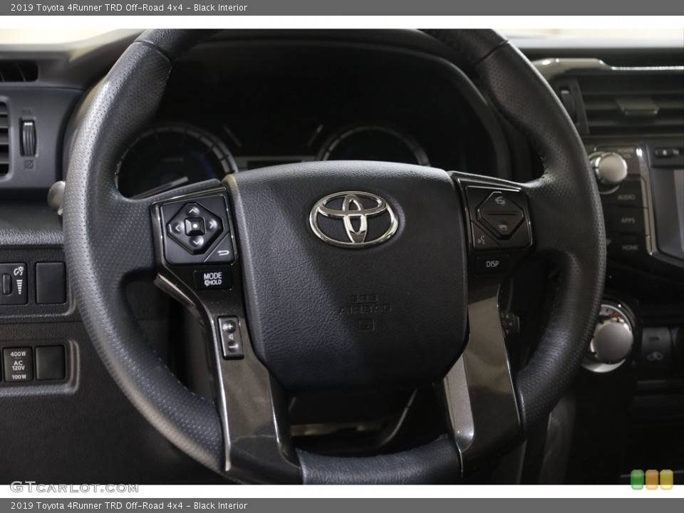 Black Interior Steering Wheel for the 2019 Toyota 4Runner TRD Off-Road 4x4 #145595052