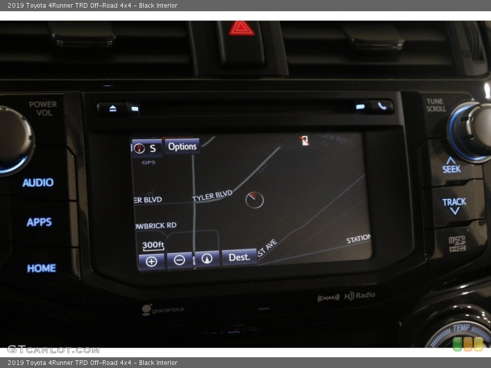 Black Interior Navigation for the 2019 Toyota 4Runner TRD Off-Road 4x4 #145595100