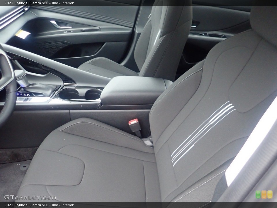 Black Interior Front Seat for the 2023 Hyundai Elantra SEL #145595106