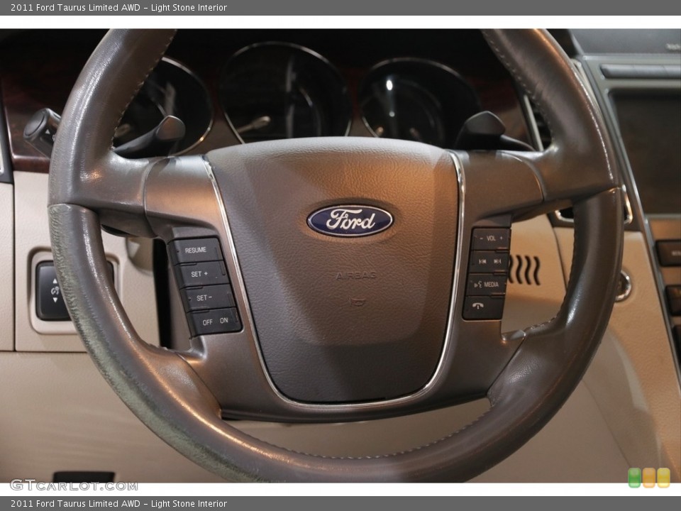 Light Stone Interior Steering Wheel for the 2011 Ford Taurus Limited AWD #145595307
