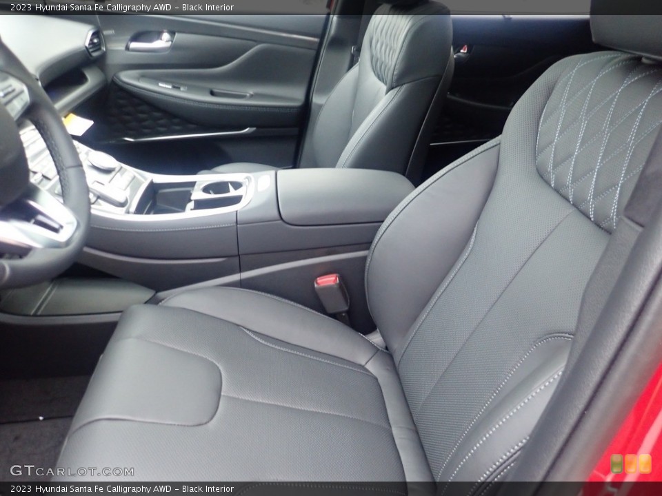 Black Interior Front Seat for the 2023 Hyundai Santa Fe Calligraphy AWD #145595841