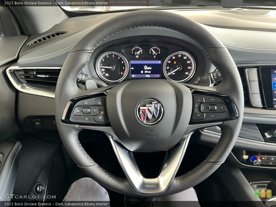 Dark Galvanized/Ebony Interior Steering Wheel for the 2023 Buick Enclave Essence #145596671