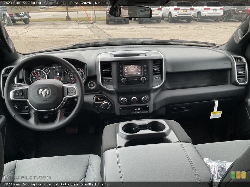 Diesel Gray/Black Interior Dashboard for the 2023 Ram 1500 Big Horn Quad Cab 4x4 #145597427