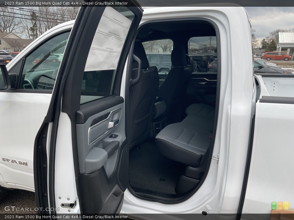 Diesel Gray/Black Interior Rear Seat for the 2023 Ram 1500 Big Horn Quad Cab 4x4 #145597697