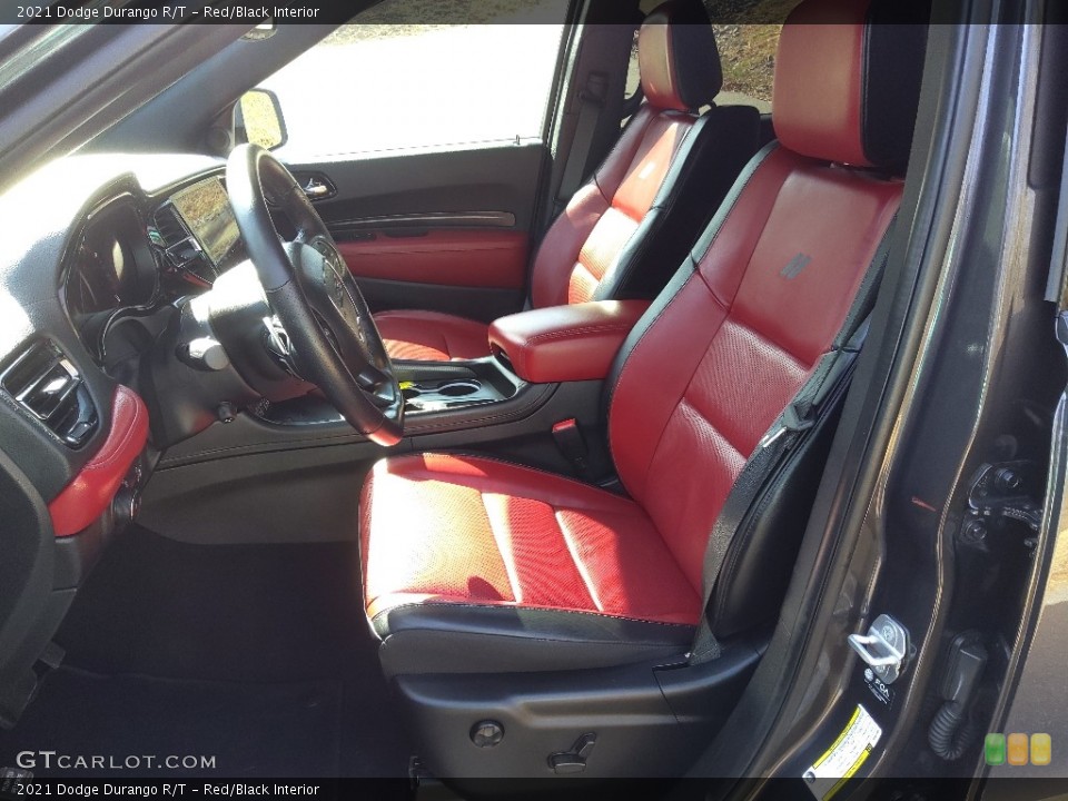 Red/Black Interior Front Seat for the 2021 Dodge Durango R/T #145598138