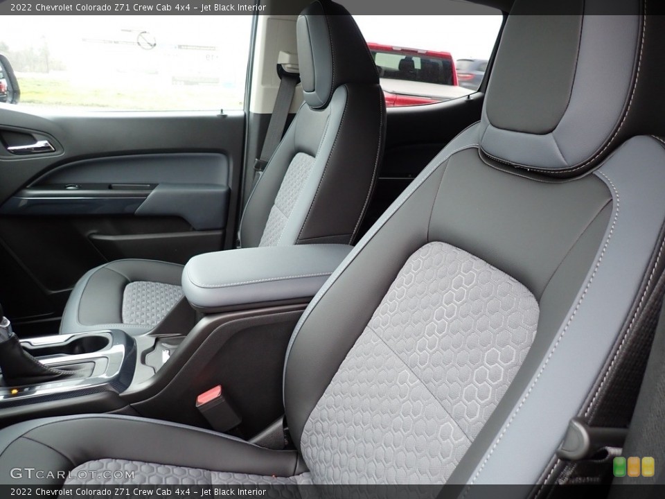 Jet Black Interior Front Seat for the 2022 Chevrolet Colorado Z71 Crew Cab 4x4 #145599354
