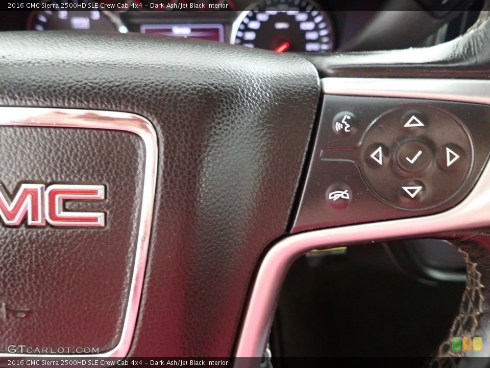 Dark Ash/Jet Black Interior Steering Wheel for the 2016 GMC Sierra 2500HD SLE Crew Cab 4x4 #145599473