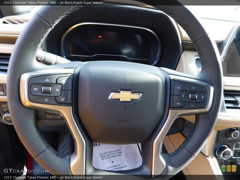 Jet Black/Maple Sugar Interior Steering Wheel for the 2023 Chevrolet Tahoe Premier 4WD #145599908