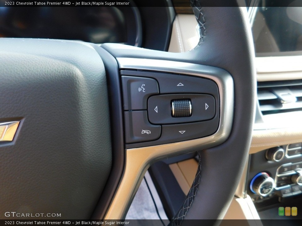 Jet Black/Maple Sugar Interior Steering Wheel for the 2023 Chevrolet Tahoe Premier 4WD #145599935