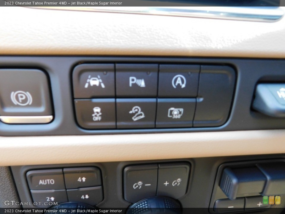 Jet Black/Maple Sugar Interior Controls for the 2023 Chevrolet Tahoe Premier 4WD #145600004