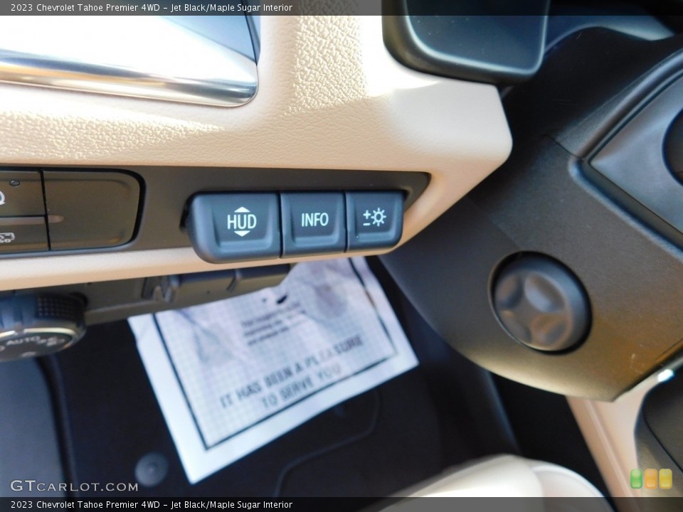 Jet Black/Maple Sugar Interior Controls for the 2023 Chevrolet Tahoe Premier 4WD #145600016