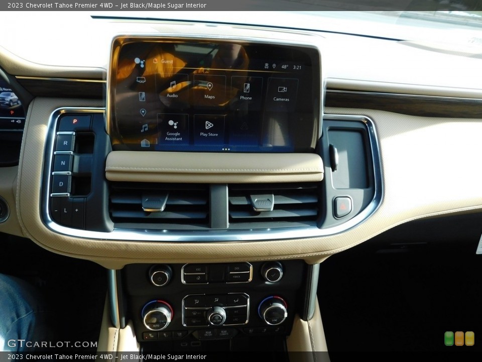 Jet Black/Maple Sugar Interior Controls for the 2023 Chevrolet Tahoe Premier 4WD #145600079