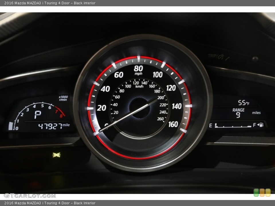 Black Interior Gauges for the 2016 Mazda MAZDA3 i Touring 4 Door #145600160