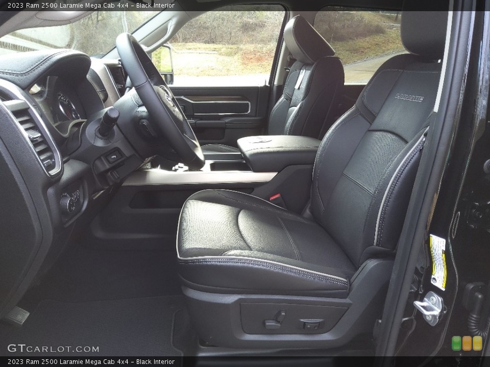 Black Interior Front Seat for the 2023 Ram 2500 Laramie Mega Cab 4x4 #145601351
