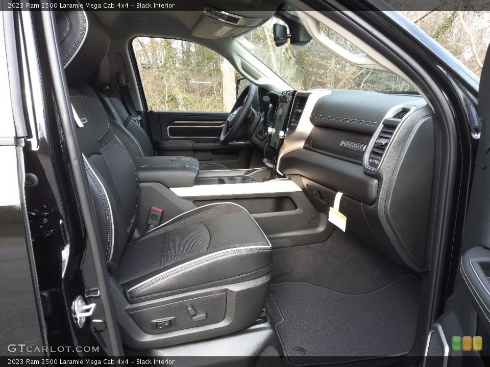 Black Interior Front Seat for the 2023 Ram 2500 Laramie Mega Cab 4x4 #145601510