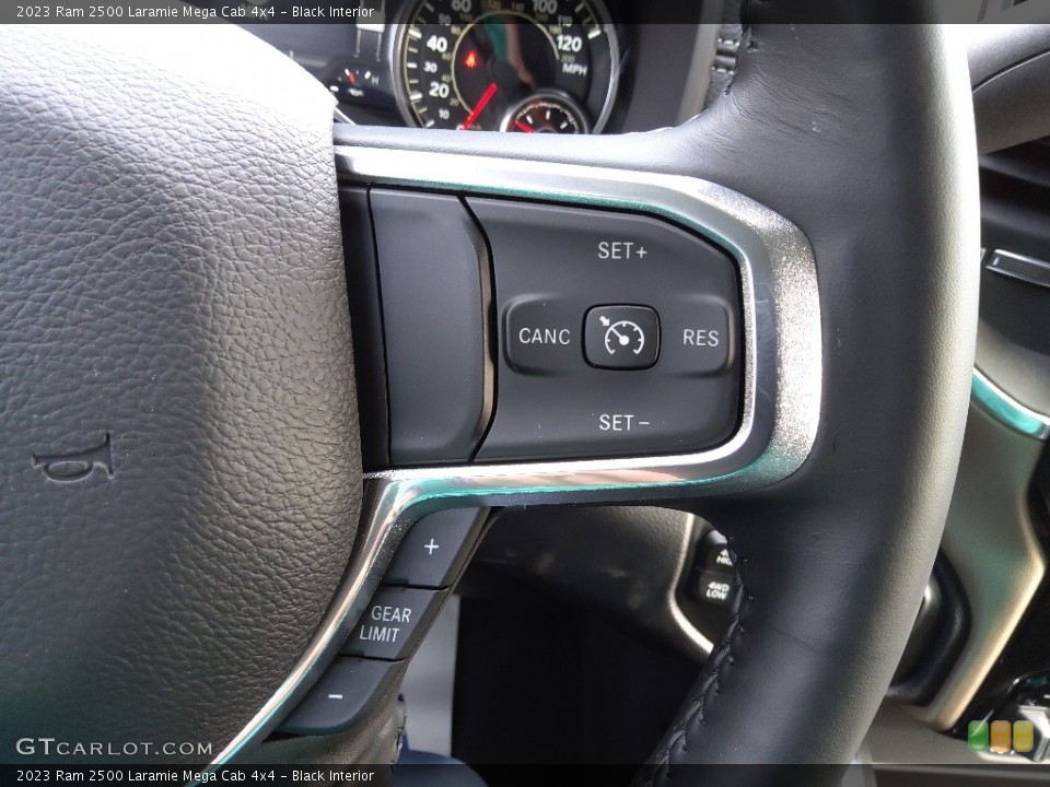 Black Interior Steering Wheel for the 2023 Ram 2500 Laramie Mega Cab 4x4 #145601600