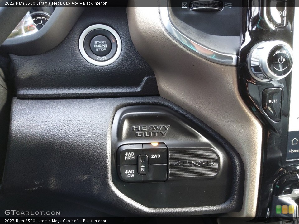 Black Interior Controls for the 2023 Ram 2500 Laramie Mega Cab 4x4 #145601642