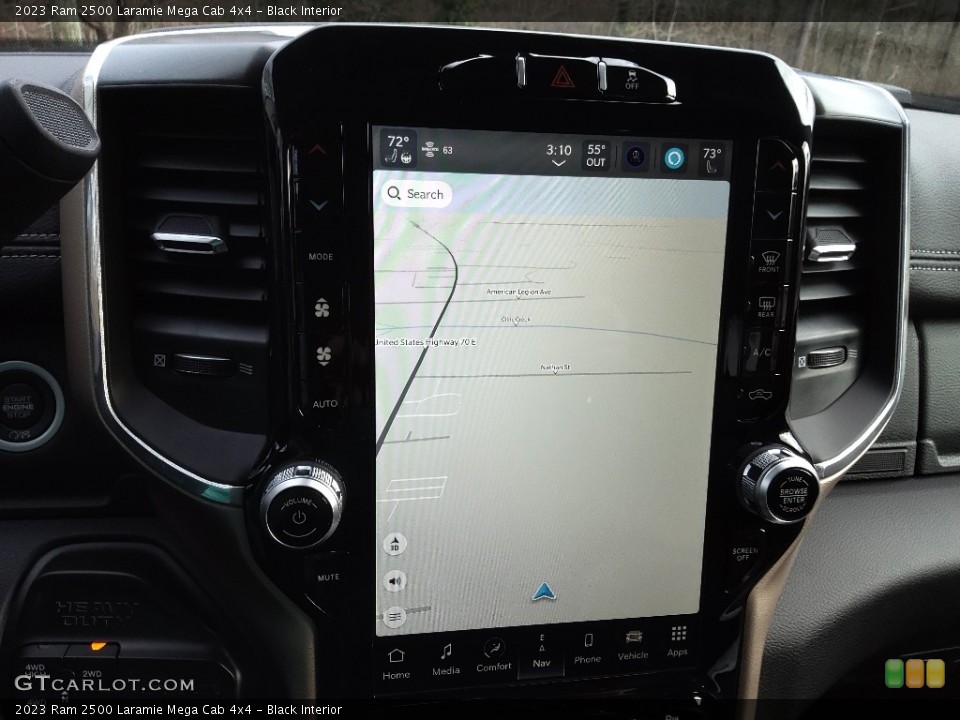 Black Interior Navigation for the 2023 Ram 2500 Laramie Mega Cab 4x4 #145601693