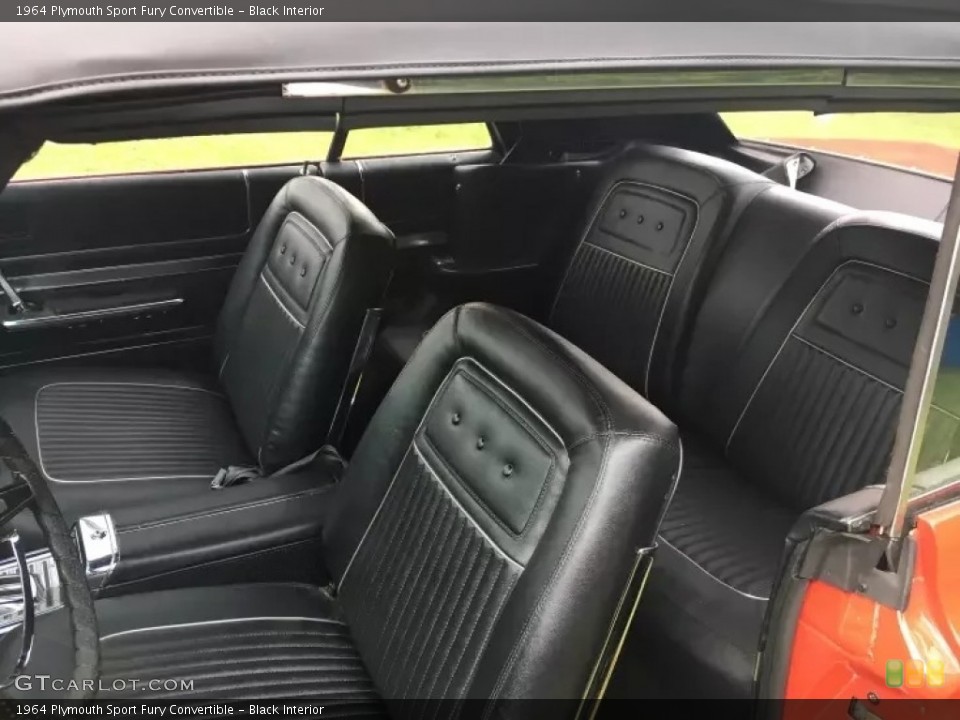 Black 1964 Plymouth Sport Fury Interiors