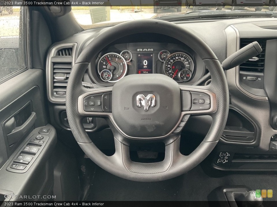 Black Interior Steering Wheel for the 2023 Ram 3500 Tradesman Crew Cab 4x4 #145602374