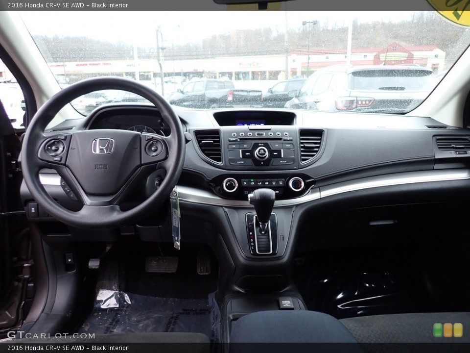 Black Interior Dashboard for the 2016 Honda CR-V SE AWD #145604204