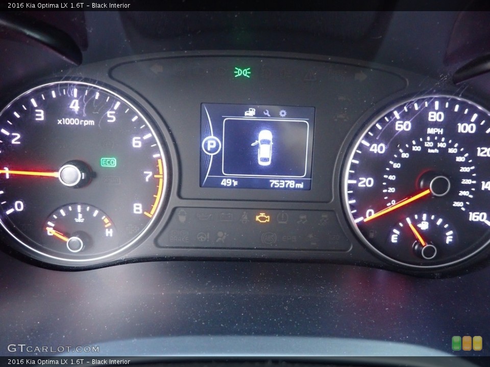 Black Interior Gauges for the 2016 Kia Optima LX 1.6T #145605558