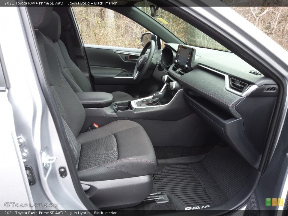 Black Interior Front Seat for the 2021 Toyota RAV4 Prime SE AWD Plug-In Hybrid #145605645