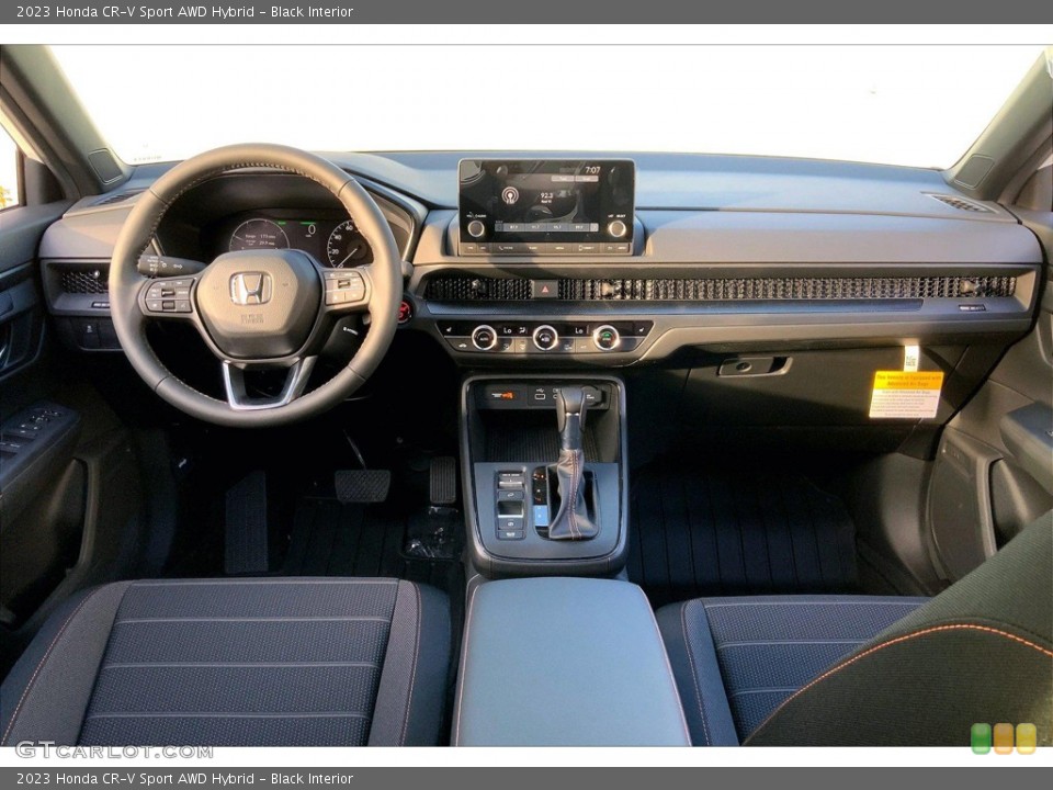 Black Interior Dashboard for the 2023 Honda CR-V Sport AWD Hybrid #145605723