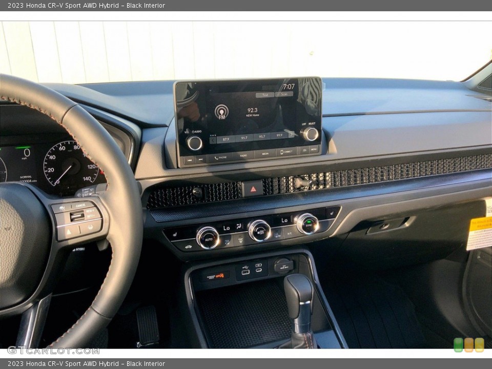 Black Interior Controls for the 2023 Honda CR-V Sport AWD Hybrid #145605744