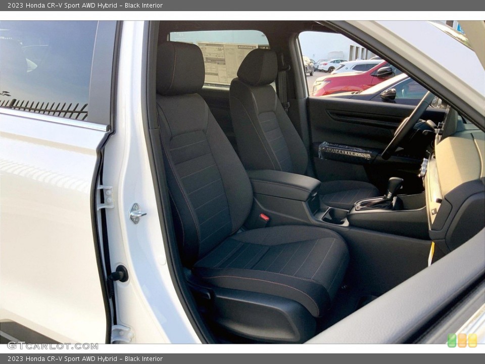 Black Interior Front Seat for the 2023 Honda CR-V Sport AWD Hybrid #145605786