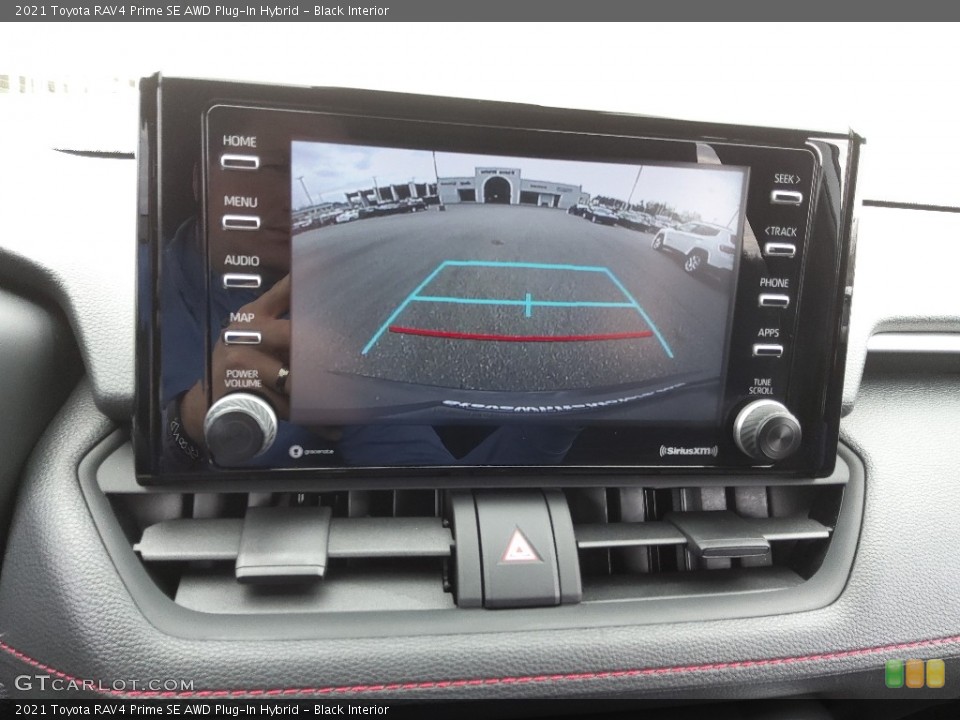 Black Interior Controls for the 2021 Toyota RAV4 Prime SE AWD Plug-In Hybrid #145605819