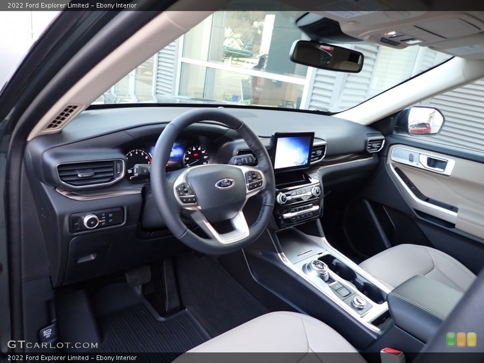 Ebony Interior Front Seat for the 2022 Ford Explorer Limited #145605975