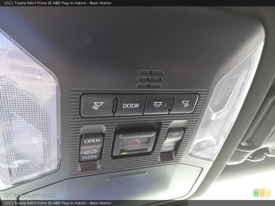 Black Interior Controls for the 2021 Toyota RAV4 Prime SE AWD Plug-In Hybrid #145605981