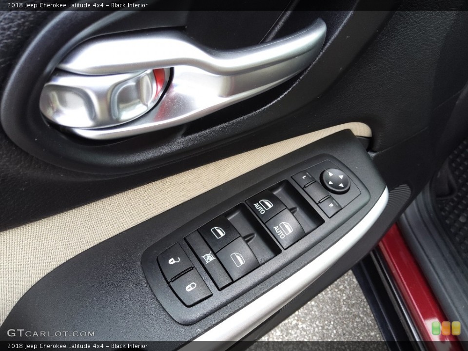Black Interior Door Panel for the 2018 Jeep Cherokee Latitude 4x4 #145606362