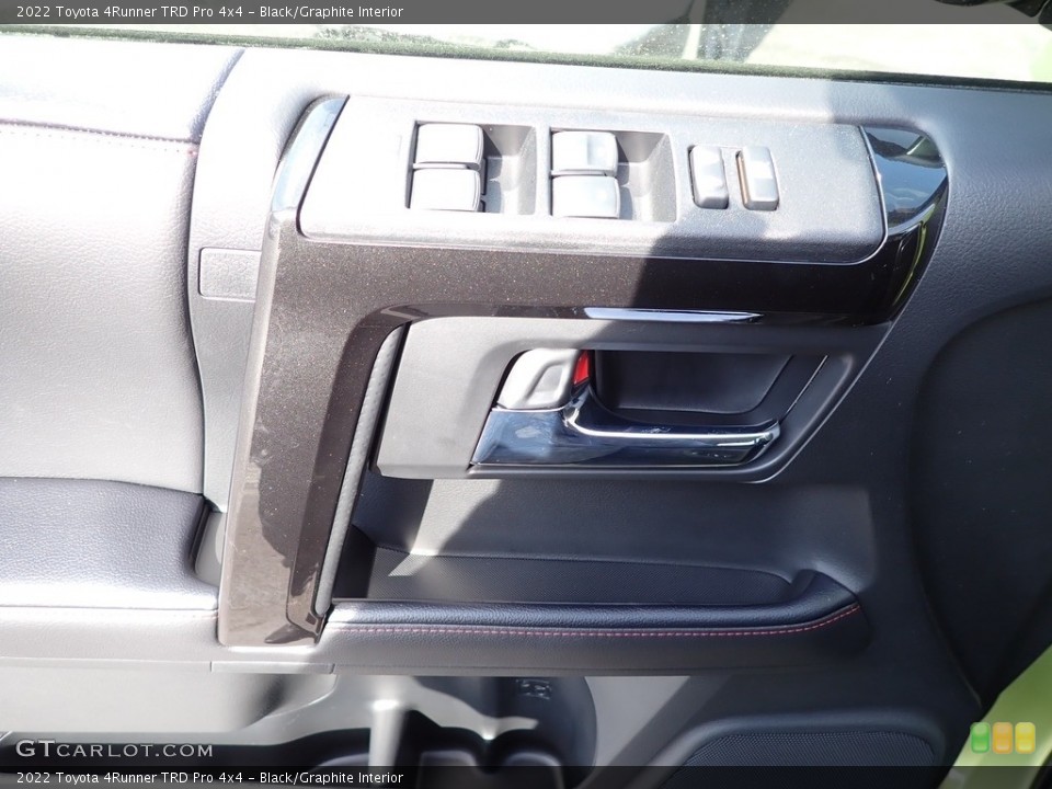 Black/Graphite Interior Door Panel for the 2022 Toyota 4Runner TRD Pro 4x4 #145607247