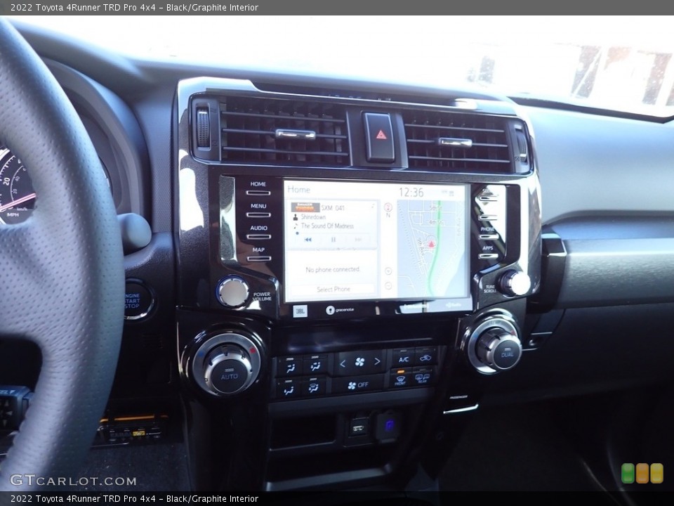 Black/Graphite Interior Controls for the 2022 Toyota 4Runner TRD Pro 4x4 #145607298