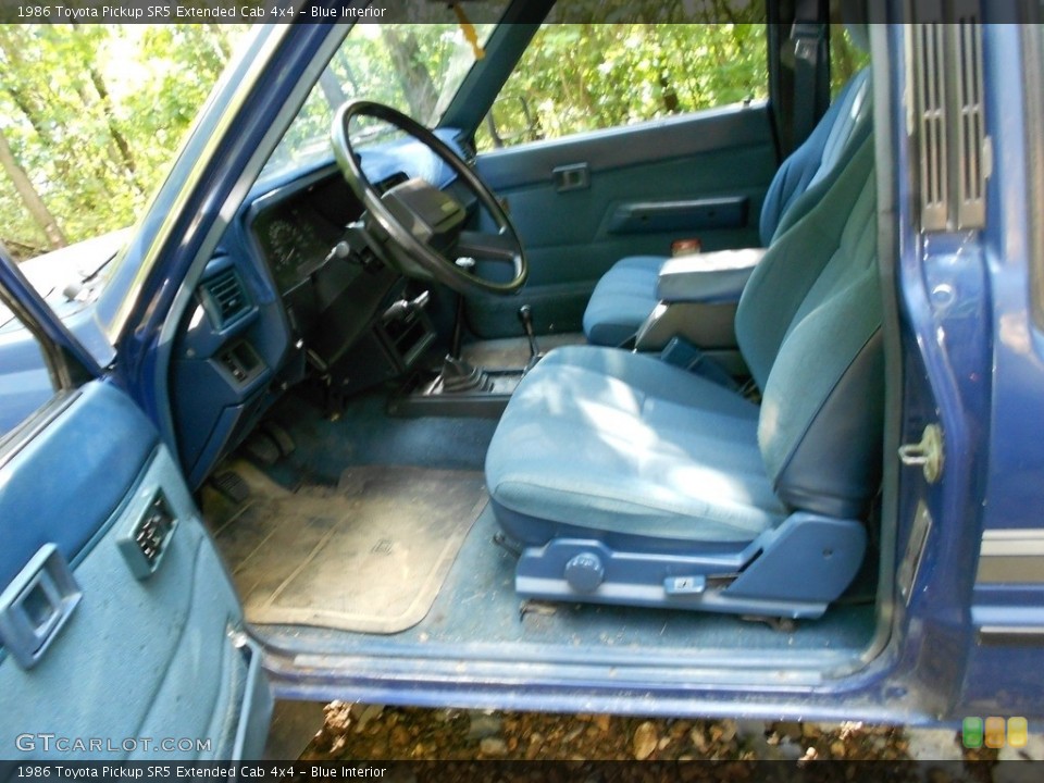 Blue 1986 Toyota Pickup Interiors